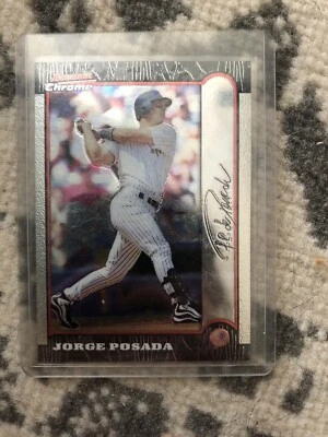 1999 Bowman Chrome Jorge Posada Sports Card - Image 1 of 2