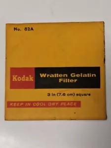 Kodak Wratten Gelatin Filter 3 Inch (76mm) square No 82A Seal still intact - Picture 1 of 2