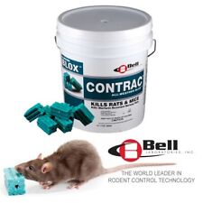 CONTRAC BLOX Rodent Poison Mouse Mice Rat Bait 1.8 kg Blocks Bell Laboratories
