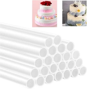 Cake Dowel Support Rods Wedding Tier Sugarcraft Stick PME Pack 12 Plastic 12" - Picture 1 of 4