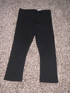 NEW Justice Girls Black Stretch Crop Pedal Leggings Sz 6/7 - Picture 1 of 3