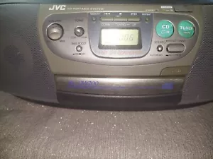 Vintage JVC RC-QW200 AM/FM CD Cassette Player Portable Boombox TESTED Cleaned - Picture 1 of 8