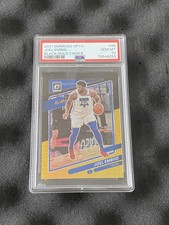 2021 Donruss Optic Choice Joel Embiid Black Gold 4/8 PSA 10