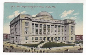 1911 OMAHA NEBRASKA "NEW" DOUGLAS COUNTY COURT HOUSE POSTCARD NE NEMAHA CITY !! - Picture 1 of 2