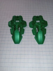 2 Bionicle Lego 44138 in Green Rahkshi Foot Feet Genuine Lego Parts WYSIWYG - Picture 1 of 12