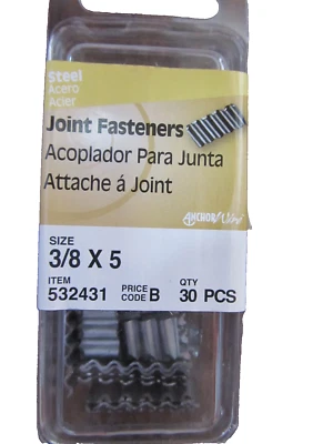 Sujetadores de juntas corrugadas Hillman #532431 30 piezas.  NUEVO Foto 1 de 2