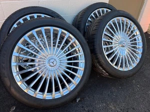 RUEDAS AUTÉNTICAS GLS MAYBACH 23" PIRELLI PZ4 NEUMÁTICOS OEM TPMS GLS600 GLS580 GLS63 - Imagen 1 de 15