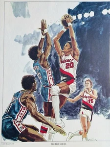 Portland Trailblazers 1978 Limited Ed Art Prints Portfolio 11 Prints 11x14 - Picture 1 of 11