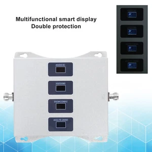 New GSM 900/DCS 1800/3G 2100/4G 2600MHZ 4 Band Phone Signal Amplifier Boo-ster - Photo 1 sur 18