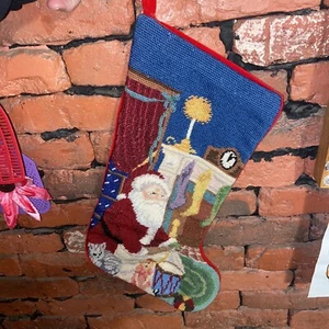 Vintage SFERRA wie Nadelspitze Weihnachtsstrumpf Weihnachtsmann Trommel Kätzchen - Bild 1 von 10