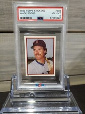 1983 Topps Sticker #308 Wade Boggs RC PSA 8 NM-MT (BRAND NEW SLAB!) Red Sox