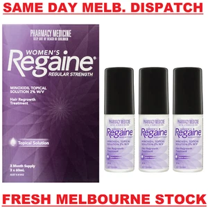 Regaine Rogaine Women's Regular Strength Topical Solution 3x60mL 3 Months Supply - Picture 1 of 6