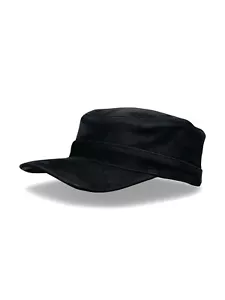 Herren Basecap Echt Leder Schildmütze Mützen Kappe Baseball Cap schwarz Nubuk - Bild 1 von 7