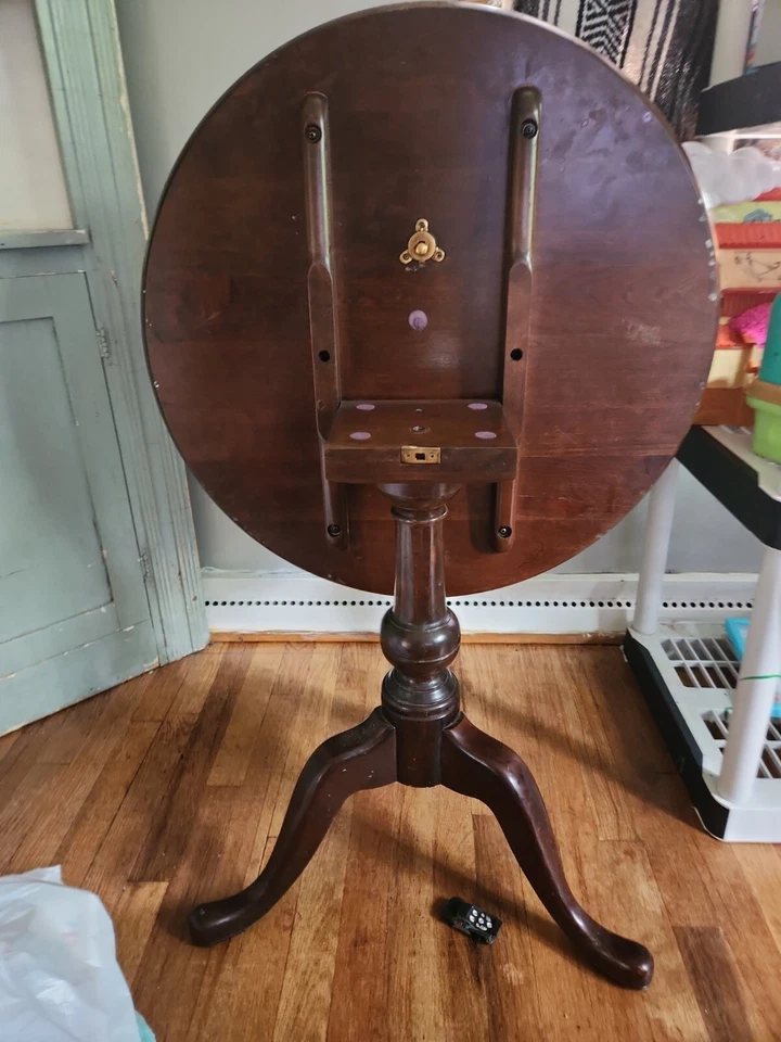 Antique  Tilt Top Tea Table- Queen Anne Style - Image 1 of 2