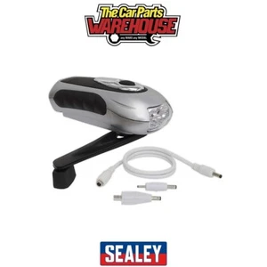 Sealey AK3305 Rechargeable Wind-Up Torch 3 LED - Picture 1 of 5