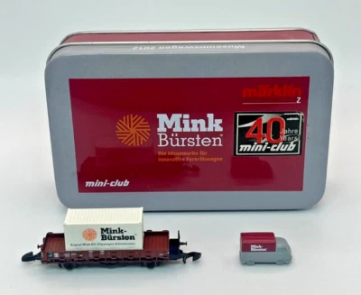Z Scale Marklin Museumswagen 2012 "Mink Bursten" Freight Car w/ truck Org Tin - Image 1 of 4