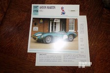1957 1958 1958 Aston Martin Dbr2 Car Card Card Card Card