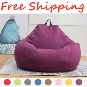 Extra Grande Bolso de Frijoles Silla Sofá Cubierta Interior/Exterior Asiento de Juego Sofá Bolsas Perezosas - Imagen 1 de 22