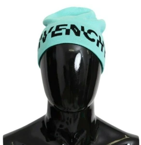GIVENCHY Paris Sombrero de Lana Verde Logo Gorro Unisex Hombres Mujeres Talla Única Invierno Cálido - Imagen 1 de 6