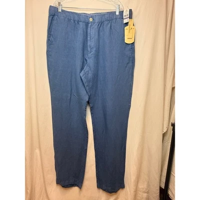 Tommy Bahama Tropical Dreams Linen Pants XXL Dockside Blue Mens NWT 40x34 - Image 1 of 4
