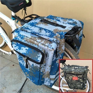 MTB Mountain Bike Rack Saddle Bag Multifunction Road Bicycle Pannier Rear Seat - Picture 1 of 14