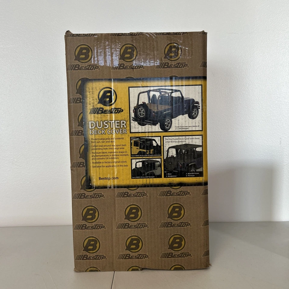 Cubierta de plumero de mezclilla negra Bestop rastreador/compañero.  Foto 1 de 2