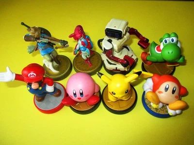 Lote de 8 Super Smash & Misc. Figuras Amiibo Defectuosas Nintendo Usadas Mario Pokemon Foto 1 de 4