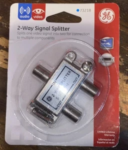 GE 73218 2-Way Signal Splitter 5-900 MHz Video Signal Splitter New In Box - Picture 1 of 2