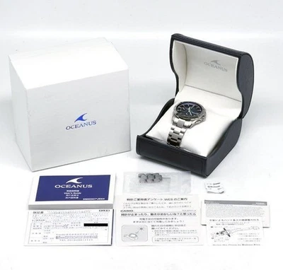 Мужские часы CASIO OCEANUS OCW-T3000-2AJF с коробкой протестированы Япония б/у F/S - Изображение 1 из 4
