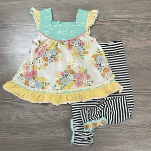 Juego de 2 piezas usado en excelente estado Matilda Jane: Top y pantalones 4T, artículo 22245B y 23110T - Imagen 1 de 10