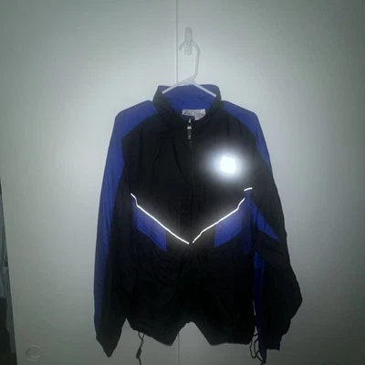 Late 90s Early 2000s ASICS Dark Blue And Black Windbreaker Men’s Size Large  - Image 1 of 4