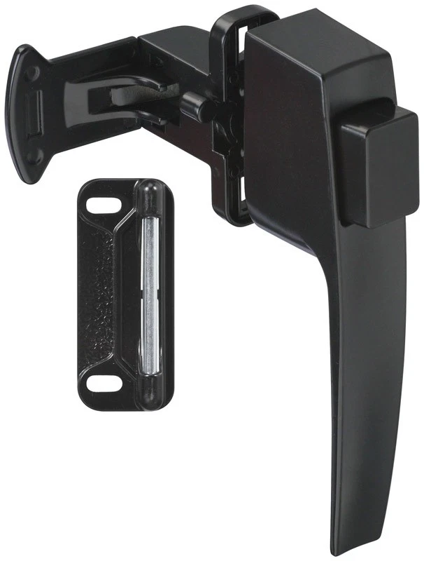 National Hardware N178-392 V1326 Pushbutton Latch in Black