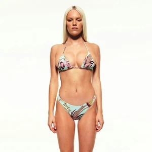 NWT SKIMS X Roberto Cavalli TRIANGLE BIKINI TOP Size S - Picture 1 of 3