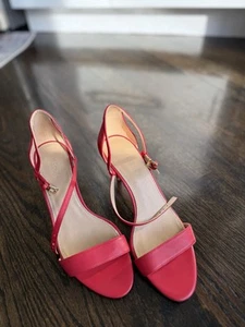 Michael Kors, Simone heels pumps, Red ankle strap size 7.5 - Picture 1 of 7