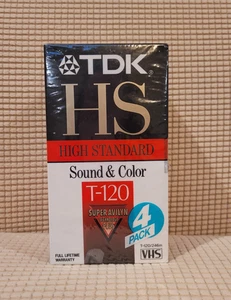 TDK HS / VHS 4PK Factory Sealed Premium Quality - Picture 1 of 3