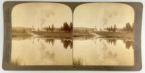 SV028_018 Stereoview Yellowstone National Park Group of 3 - Picture 1 of 3