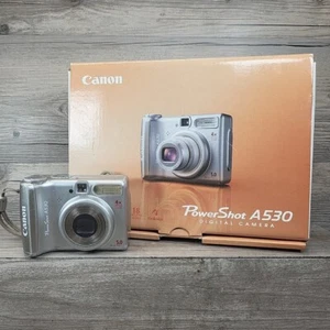 PARTS/REPAIR ONLY Canon PowerShot A530, 5MP Digital Camera, 4x Optical Zoom - Picture 1 of 13