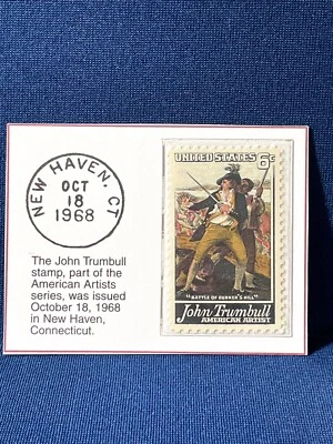 John Trumbull - 6 Cent 1968 U.S Stamp F/VF Mint NH - Image 1 of 2