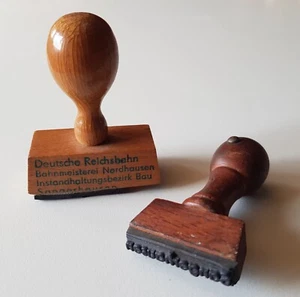 2x DDR Stempel Deutsche Reichsbahn DR Sangerhausen Dienststempel Eisenbahn #008 - Bild 1 von 7