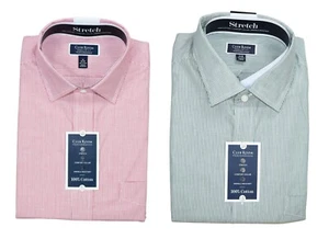 Club Room Wrinkle Resistant Striped Long Sleeve Men's Button Down Shirt NWT - Picture 1 of 6