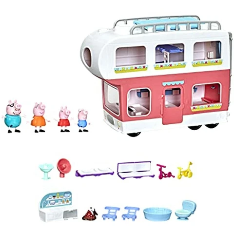 Peppa Pig Peppa’s Adventures Motorhome Toy RV Playset Plays Sounds and Music Cover