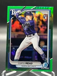 2024 Bowman Chrome CURTIS MEAD GREEN REFRACTOR 72/99 RC #49 - Picture 1 of 2