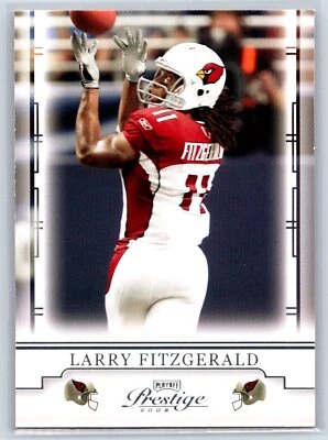 2008 Playoff Prestige #2 Larry Fitzgerald  Arizona Cardinals - Image 1 of 2