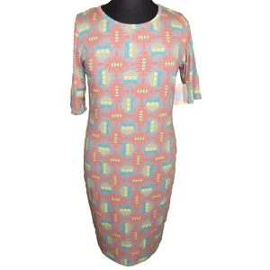 Lularoe Southwestern Print Short Sleeve Julia T-Shirt Dress Plus Size 2XL - Picture 1 of 9