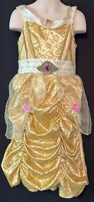 Disney Vestido Amarillo Sin Mangas Bella Disfraz La Bella y la Bestia Talla 4/5 Foto 1 de 4