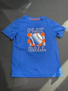 Boys All in Motion Activewear Blue Baseball Short Sleeve XS (4/5) Shirt Target - Picture 1 of 5