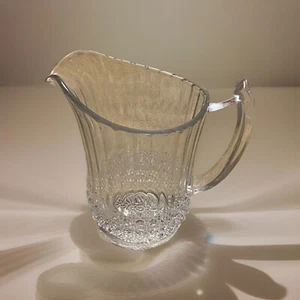 1921 antiker kaiserlicher Glas Huckabee kleiner Krug klare Flöte & Rohrstock - Bauernhaus - Bild 1 von 7