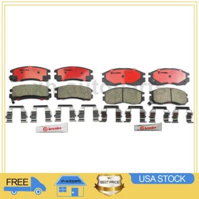 Fits 1995~2000 Dodge Avenger 2X Front Rear Brembo Disc Brake Pad Set - Image 1 of 3