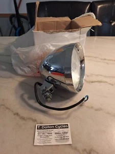 Faro cromado moto 5" *NO SEGURO SI USADO* HA ESTADO ALMACENADO * TAL CUAL - Imagen 1 de 10