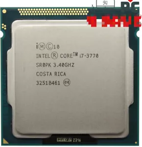 Core i7-3770 Intel 3rd Gen SR0PK 3.40GHz (Turbo 3.90GHz) 4-Core 8M LGA-1155 CPU - Picture 1 of 2